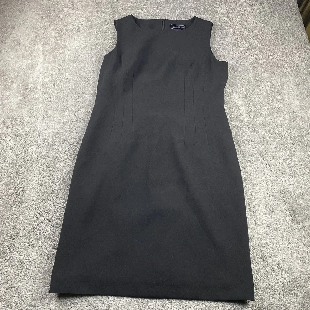 Laura Scott Basic Black Dress Women's Size 8‎ Sleeveless
